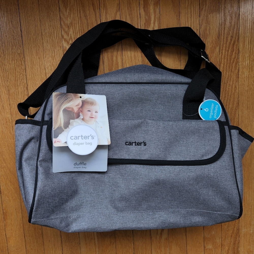 Carter's Grey Diaper Bag